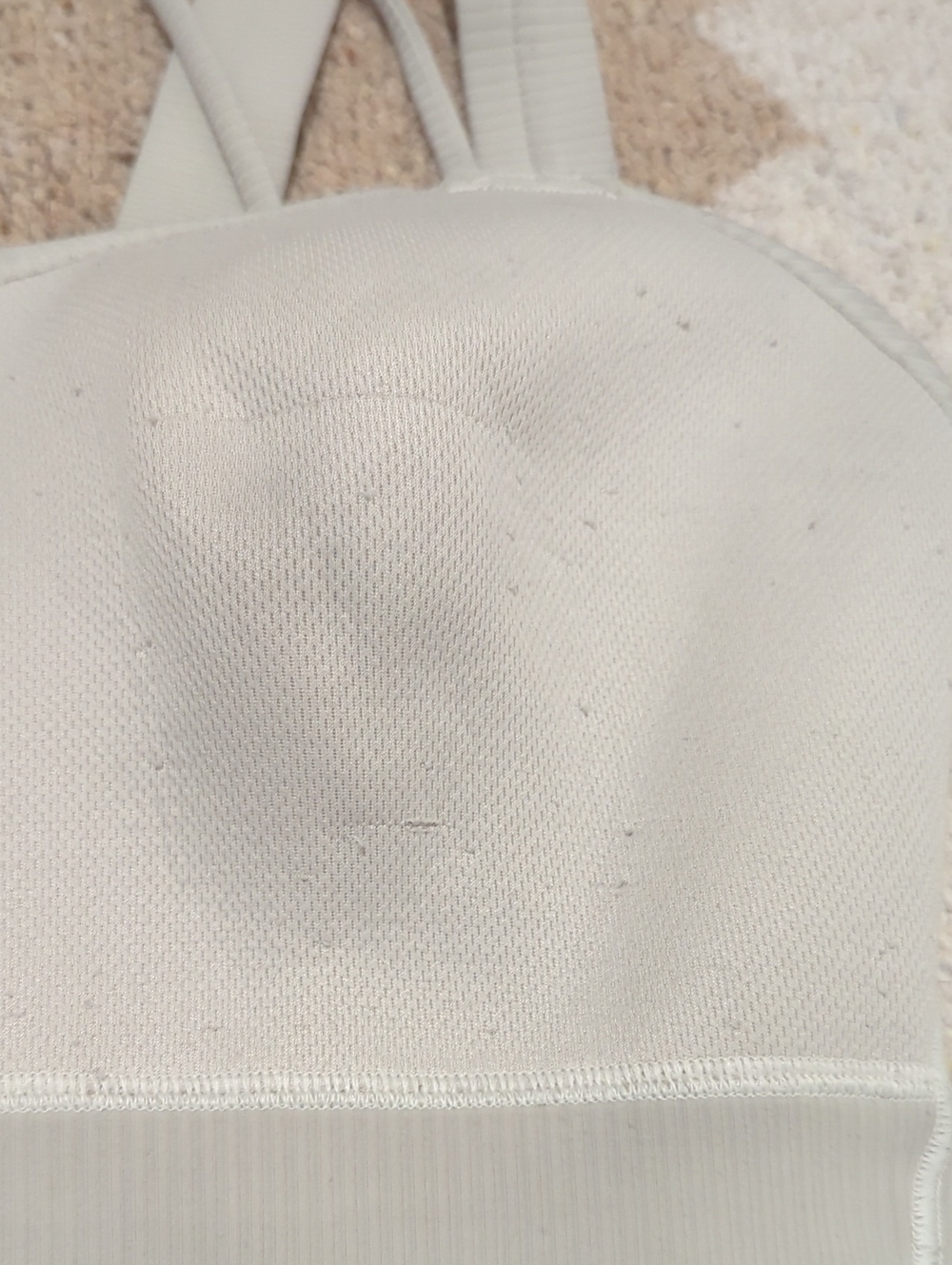Lululemon 🍋 Ribbed Like A Cloud Bra 📐 8 In Bone - Picture 6 of 6
